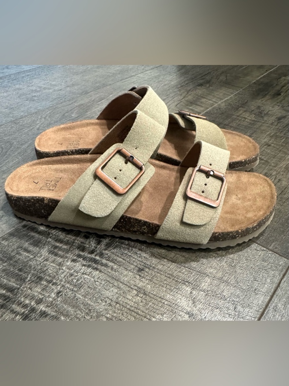 Women’s Two-Strap Sandals from Time and Tru size 7